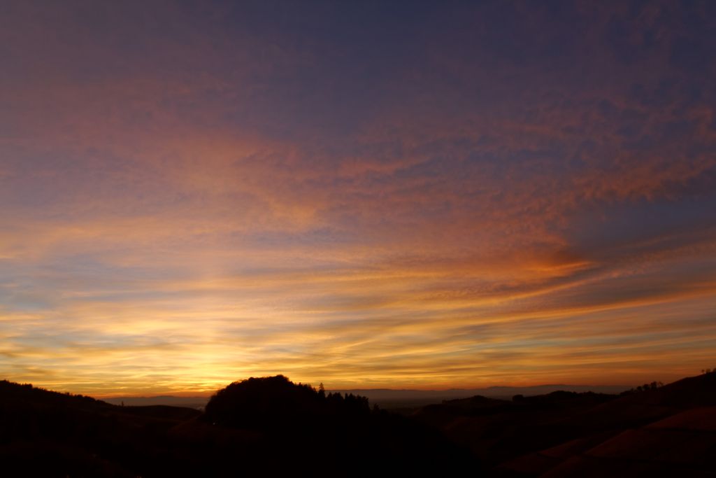 Abendhimmel in der Ortenau