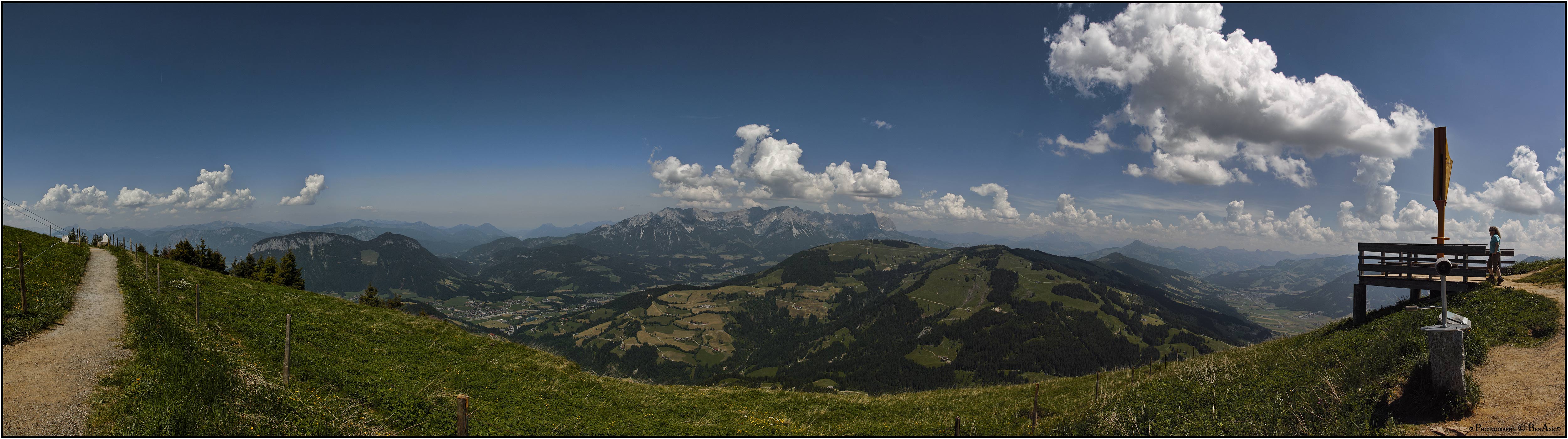 Blick zum Widen Kaiser in Tirol