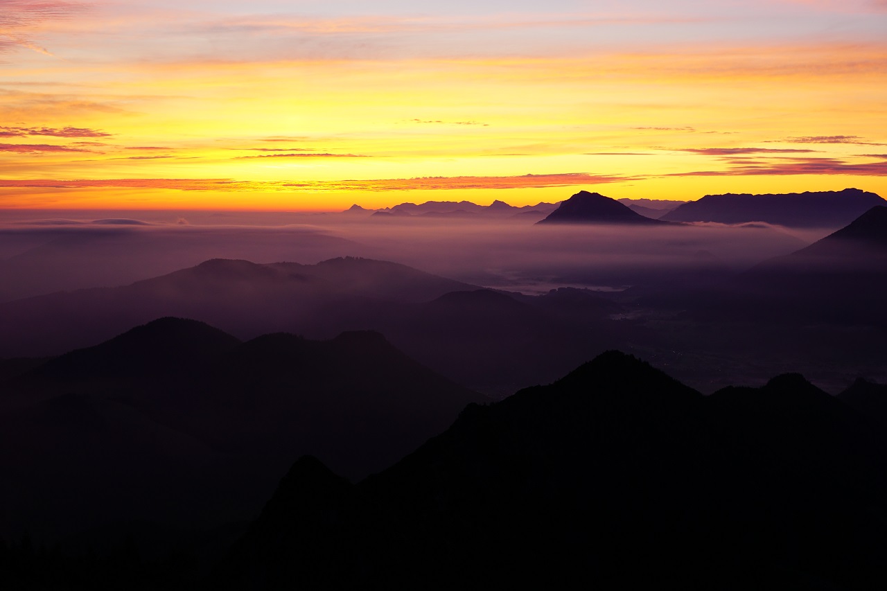 Sonnenaufgang auf 1600m