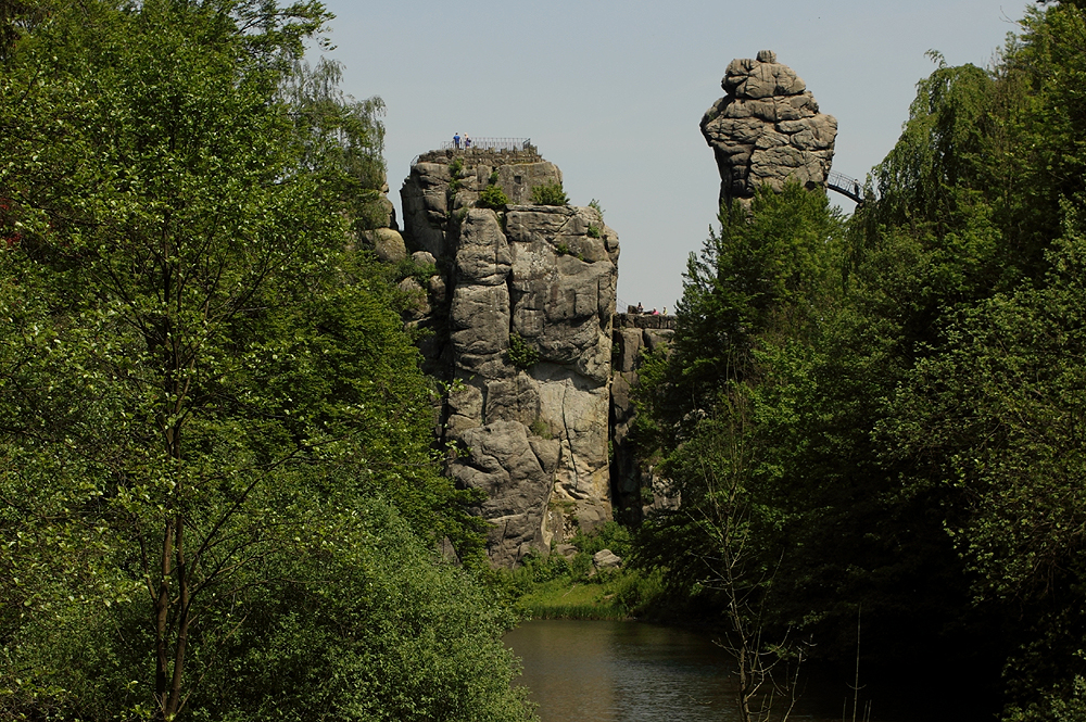 Die Externsteine im Teutoburger Wald ...