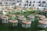 Springbrunnen an der Mnchener Frauenkirche