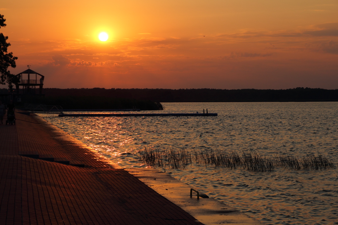 Sonnenuntergang am Stettiner Haff