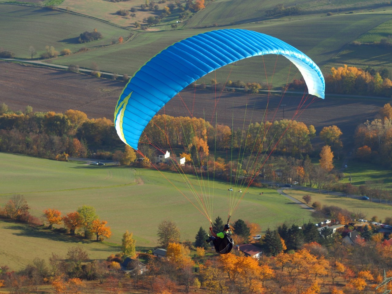 bei den Gleitschirmfliegern in Jena