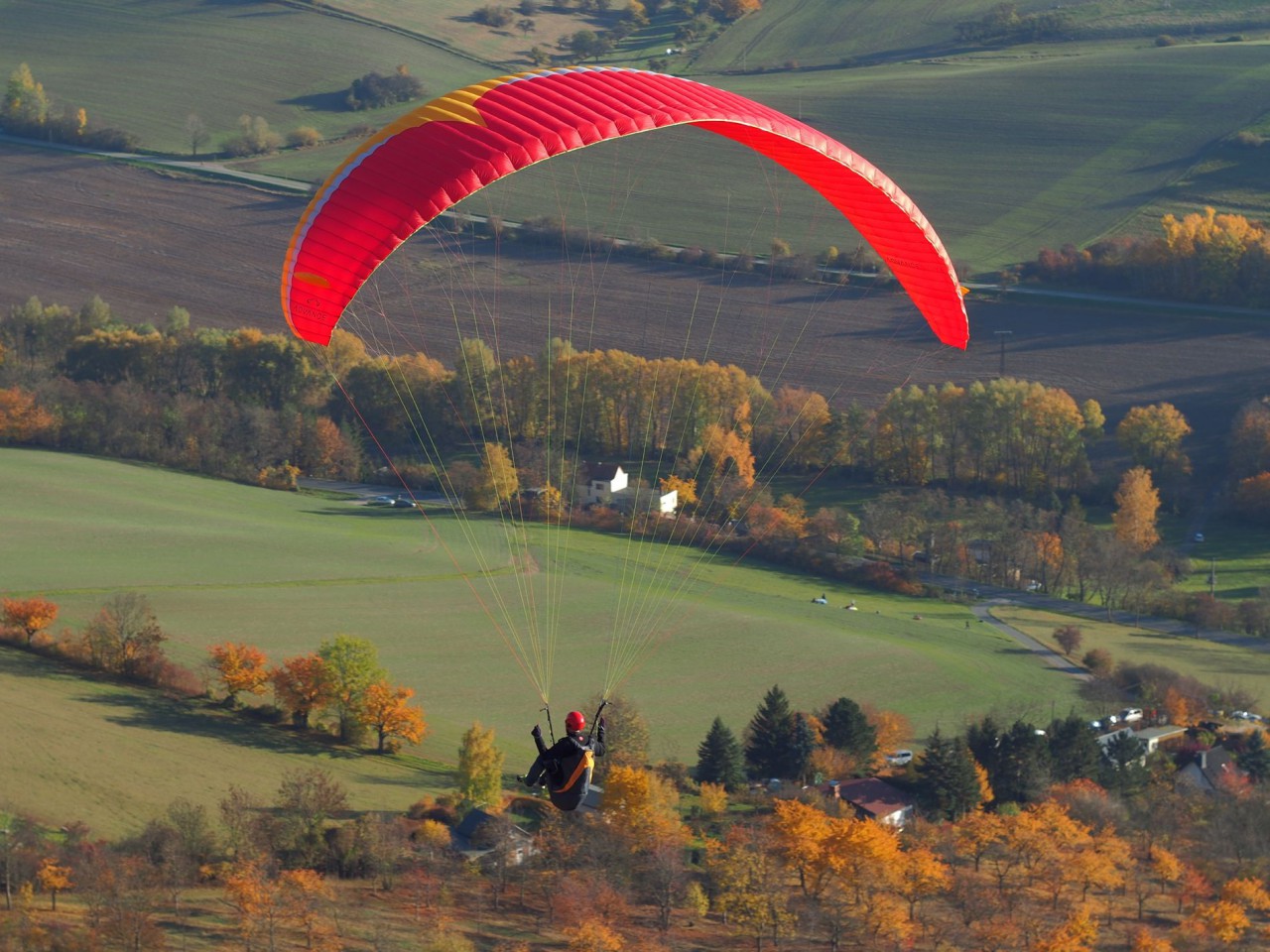 bei den Gleitschirmfliegern in Jena