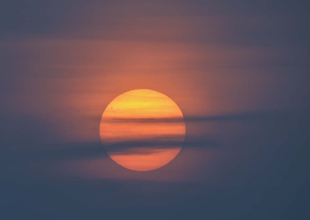 Sonnenuntergang am Rott