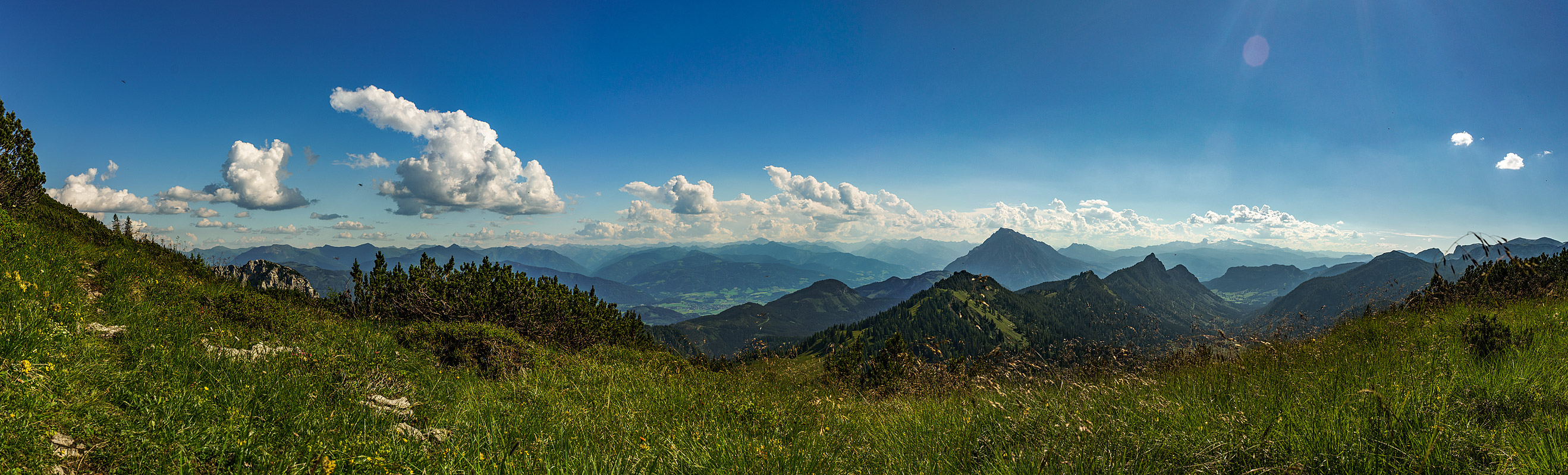 Blick vom (Wrschacher) Reidling ins obere Ennstal